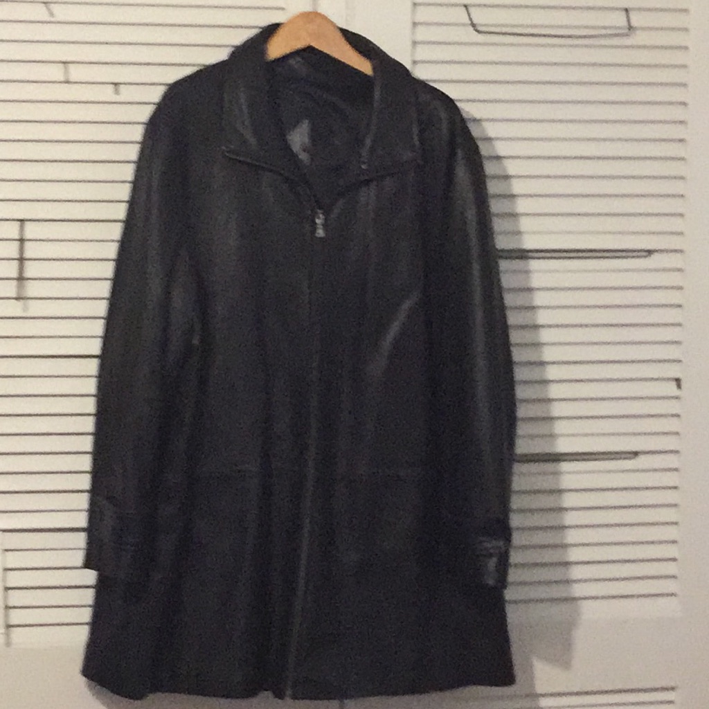 Tibia Leather Coat